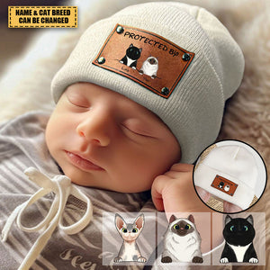 Personalized Custom Baby Cat Beanie - Protected By