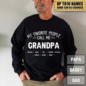 My Beloved People Call Me Papa - Family Personalized Custom Sweatshirt