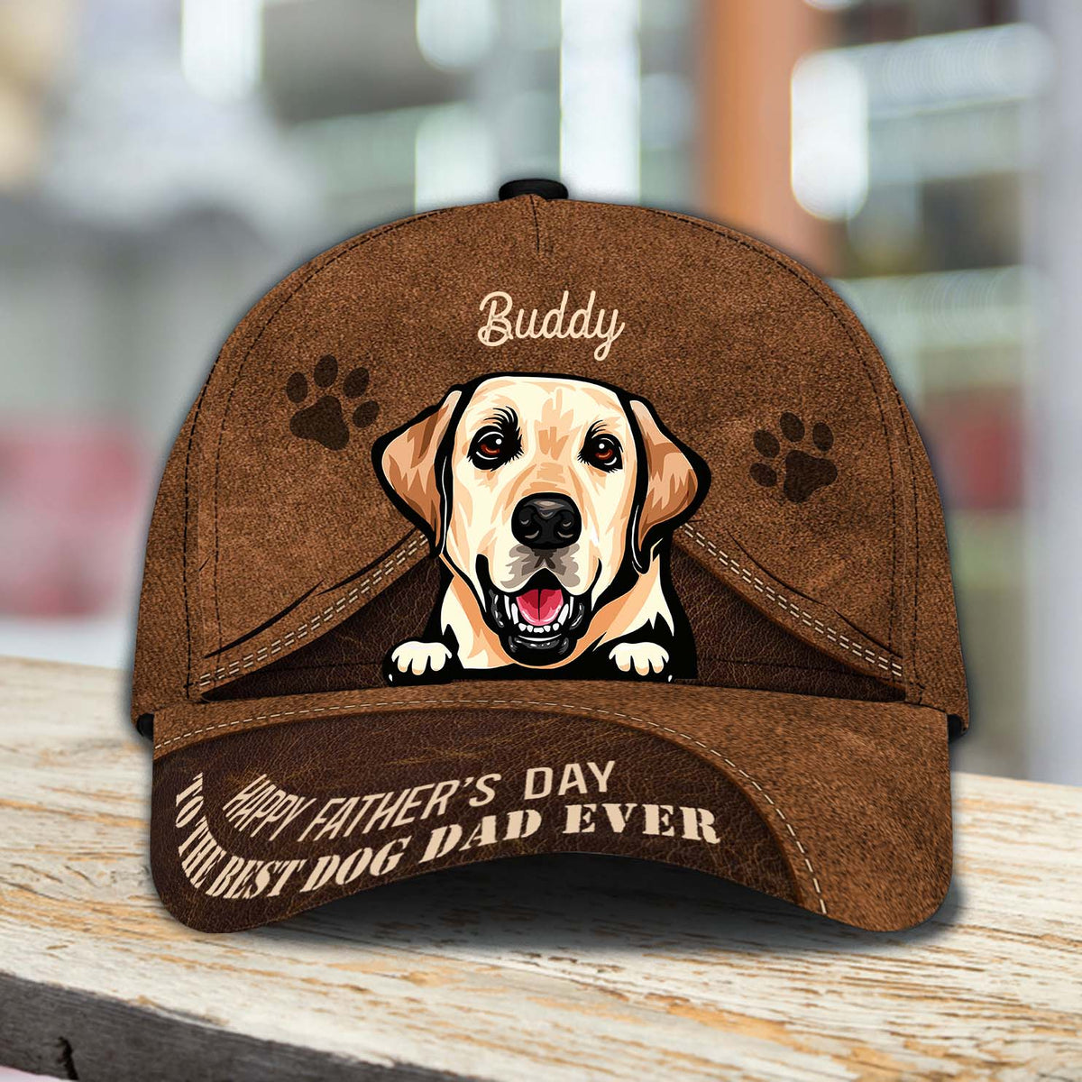 Gift For Father Dog Personalized Classic Cap