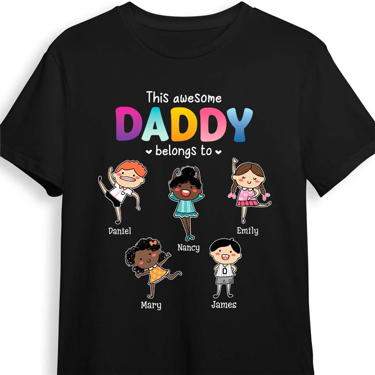 Personalized This Dad Belongs To, Gift for Dad T-Shirt