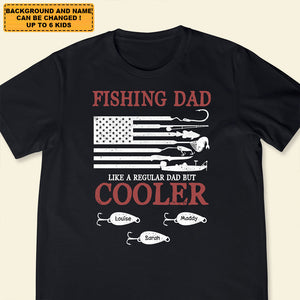 Personalized T-Shirt Fishing Dad, Gift For Father, Grandpa