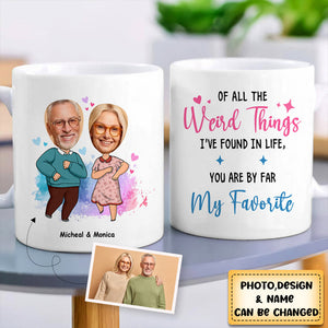 Personalized You Are By Far My Favorite Couple Mug