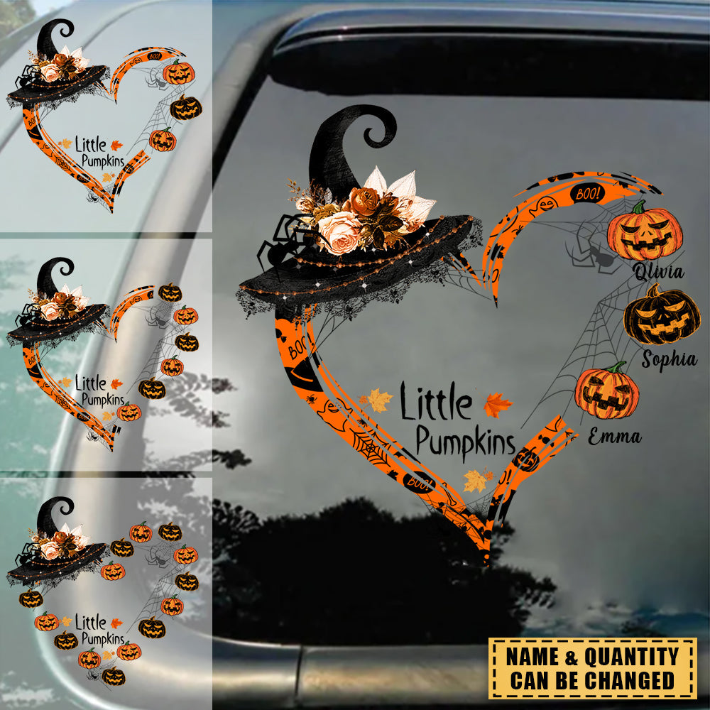 Nanawitch's Little Pumpkins - Personalized Decal/Sticker- Halloween Gift For Grandmother