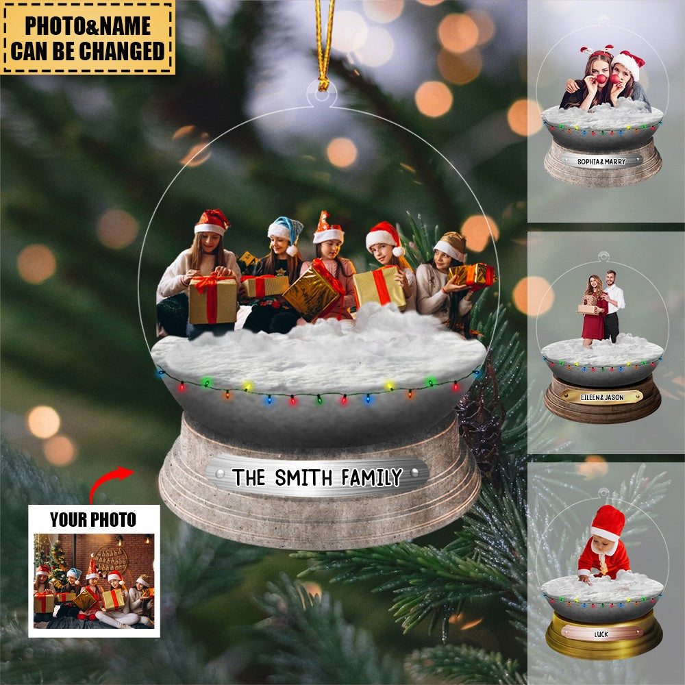 Personalized Family/Sisters/Friends/Pets In Christmas Snowball Acrylic ...