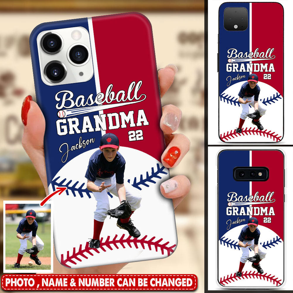 Personalized Upload Photo Gift For Nana- Mom Of Baseball Players