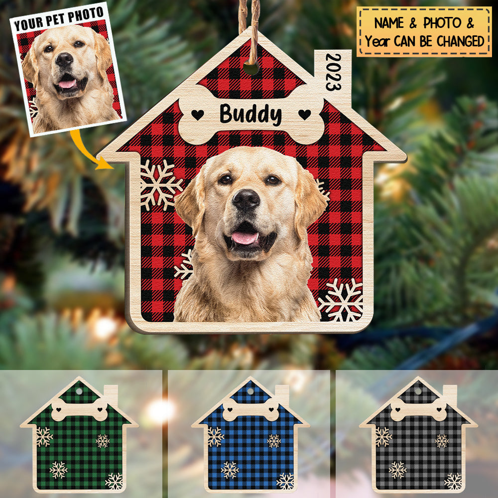 Pet's Sweet Home Personalized House Shaped Acrylic Ornament