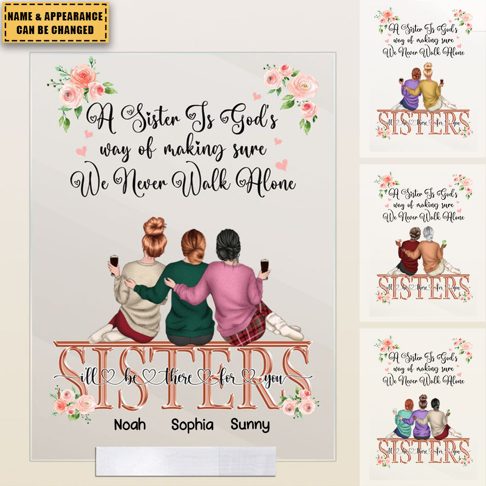 We Never Walk Alone Personalized Acrylic Plaque