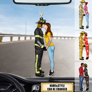 Personalized Car Couple Ornament For Soldier,Firefighter, EMS, Nurse, Police Officer