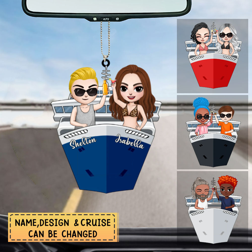 Personalized Cruising Partners Two side ornament