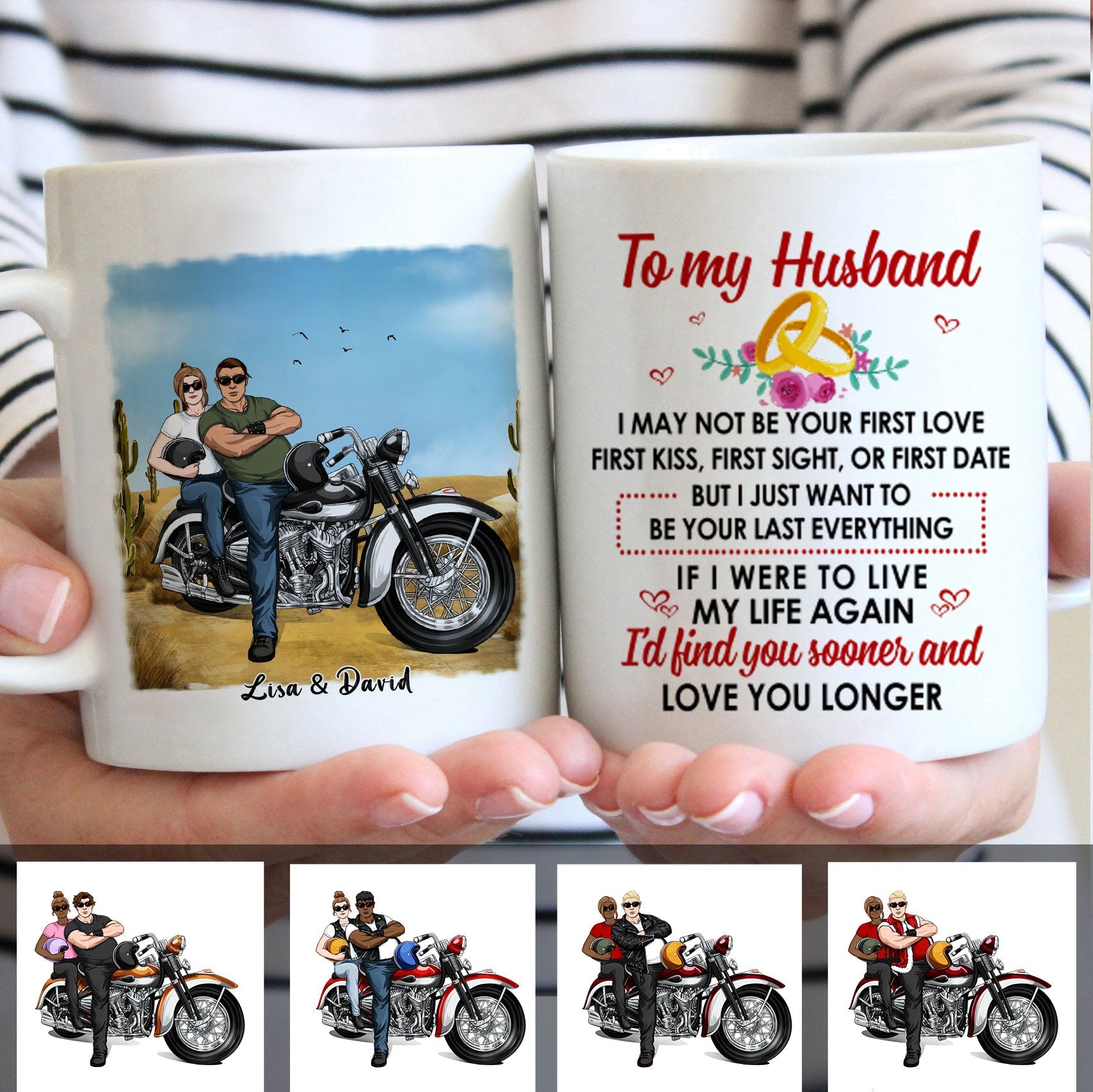 Personalized Gifts Custom Motorcycle Mug For Him For Couples For Him, Motorcycle Lovers