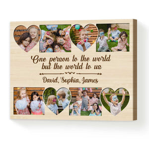 Personalized Grandparents Grandkids Make Life Grand Canvas Print