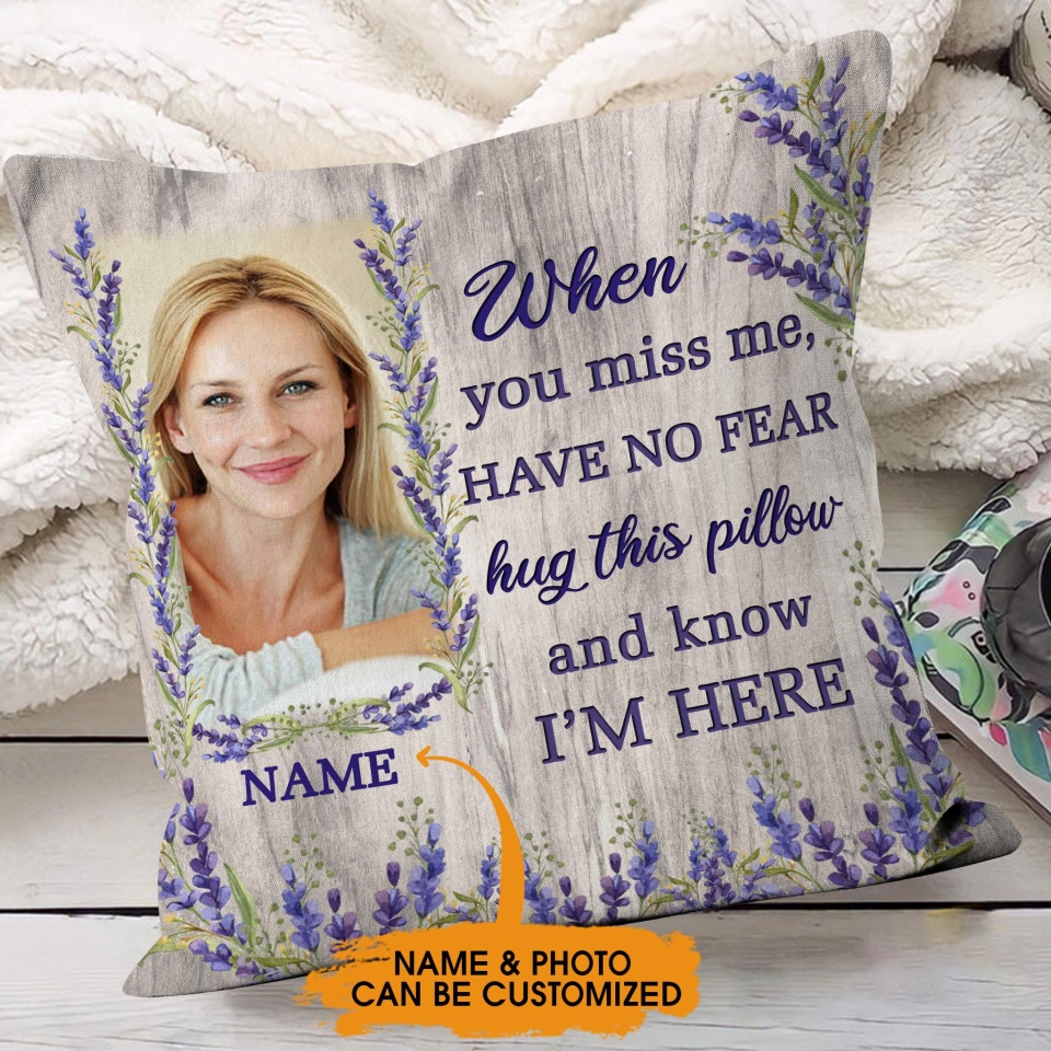 Personalized Have No Fear Hug This Memorial Pillow barods