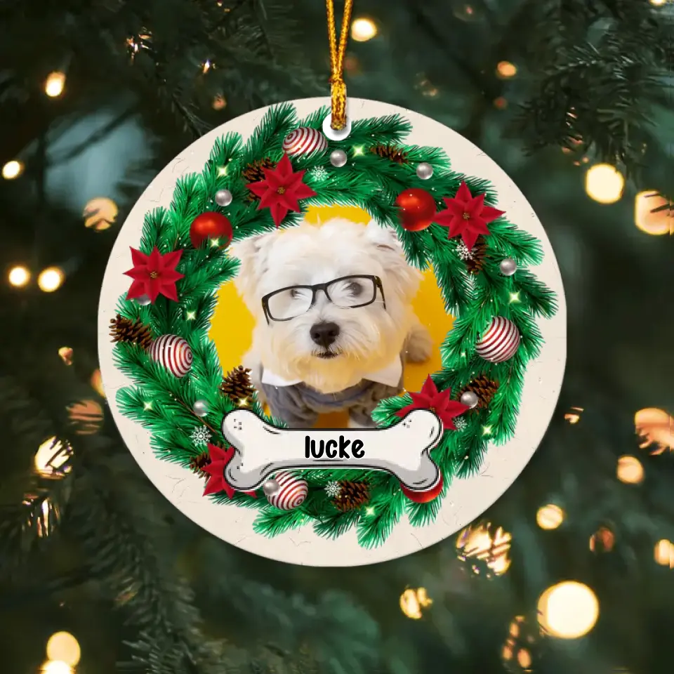 Custom Photo Dog Cat Acrylic Ornament