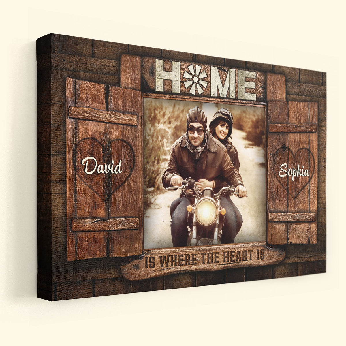 Home is Where The Heart is Personalized Canvas Print