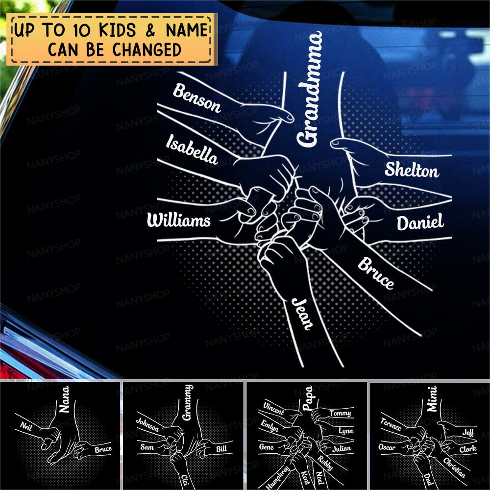 Personalized  Hand in Hand, I Will Always Protect You Decal