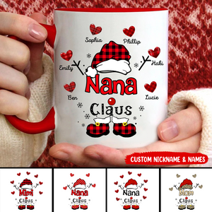 Personalized Christmas Grandma Snowflake Mug Gift for Grandma Mommy Auntie