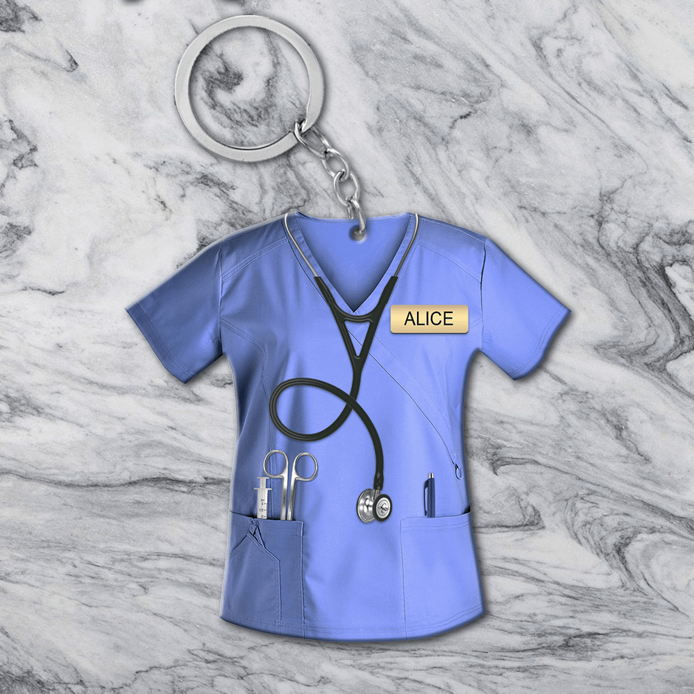 Personalized Nurse Clothes Keychain-Gift For Nurse