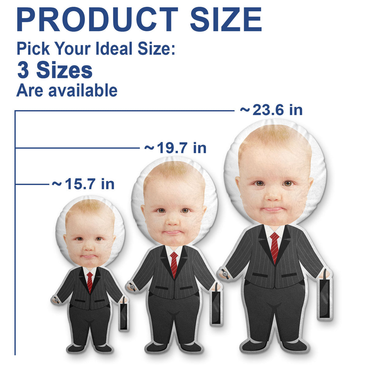 Custom Photo Jobs - Funny Gift For Family/Friends - Personalized Custom Shaped Pillow