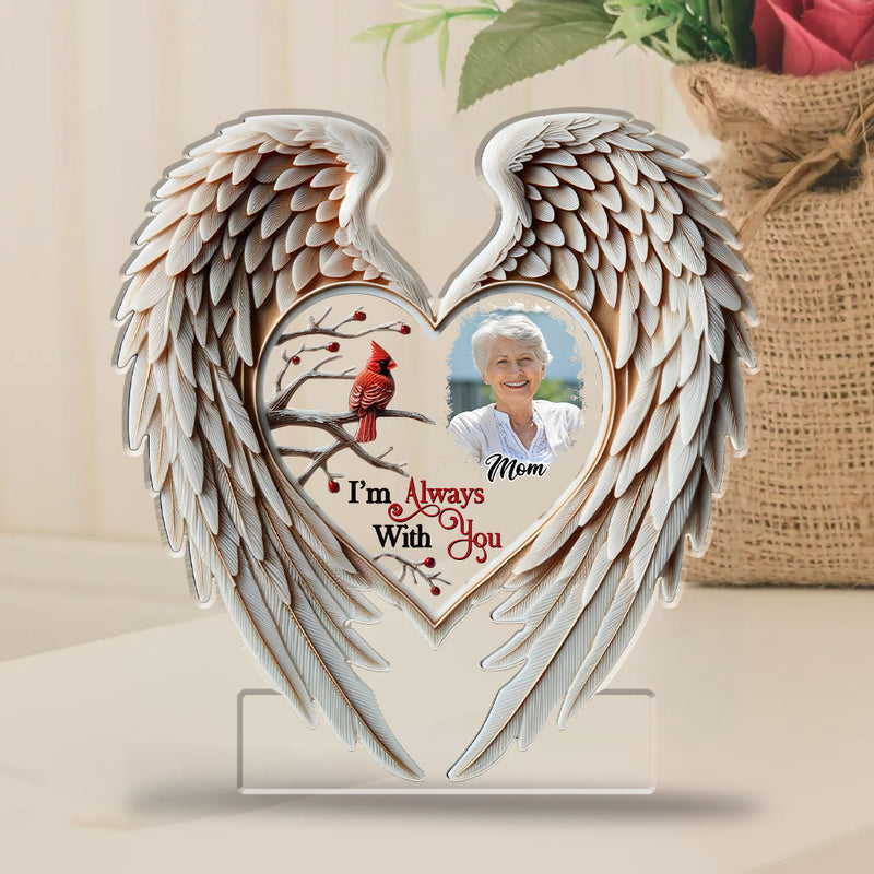 Personalized Memorial Photo Acrylic Plaque - I'm always with you - barods