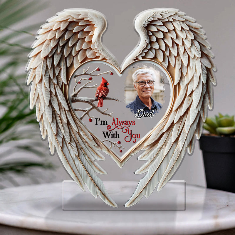 Personalized Memorial Photo Acrylic Plaque - I'm always with you - barods