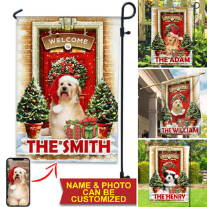 Welcome To Pet Christmas House Personalized Flag Gift For Pet Lovers