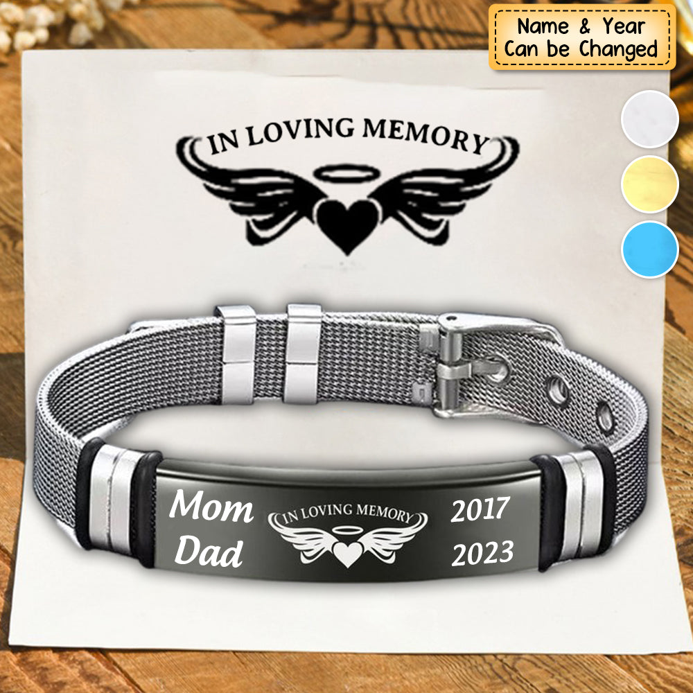 Mother Memorial Bracelet | Personalized Mom Memorial Bangle | Sympathy  Jewelry Loss of Mom Gift for Her | Your Wings Were Ready My Heart Was Not –  Joycuff