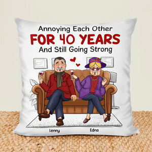 Personalized Gift For Couple Annoying Each Other Pillow