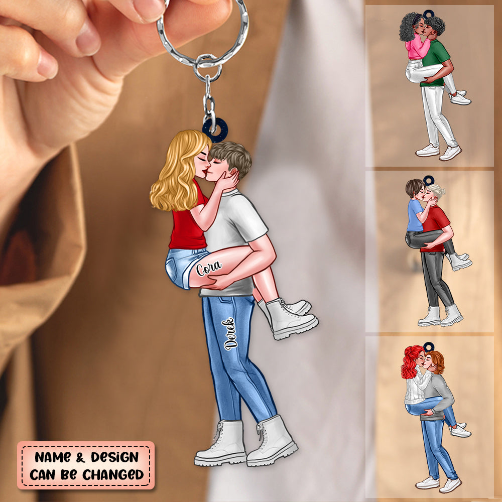 Personalized Couple You Are My Missing Piece Keychain