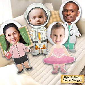 Custom Photo Jobs - Funny Gift For Family/Friends - Personalized Custom Shaped Pillow