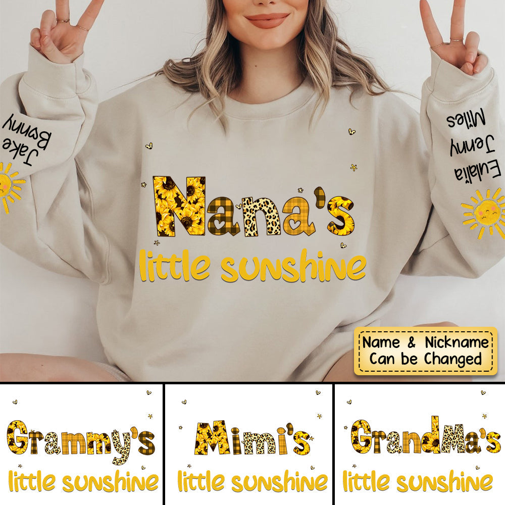 Grandma's Little Sunshine Kids Personalized Sweatshirt