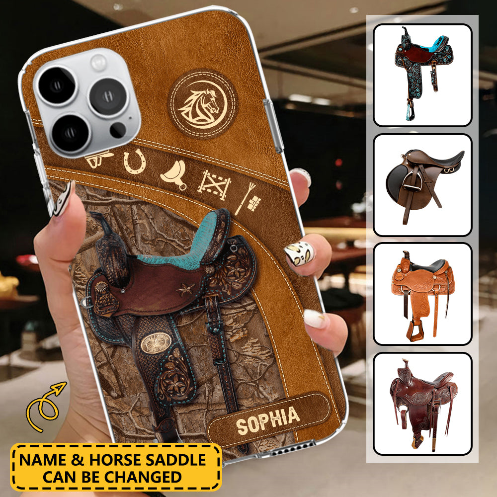 Personalized Horse Saddle Horse Lover Phone Case