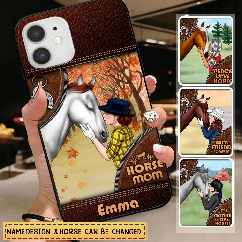 Horse Mom - Personalized Gifts Custom Horse Phone Case for Mom, Horse Lovers