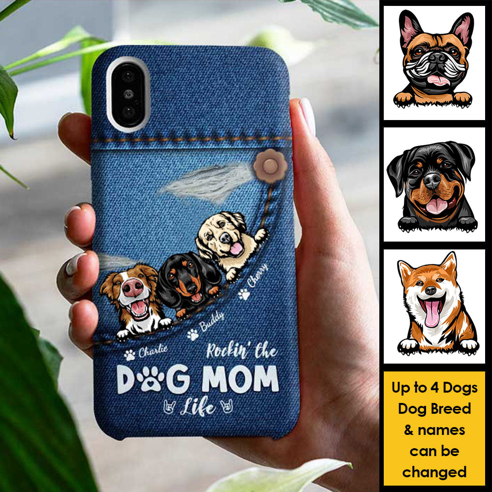 Dog Mom Life Best Dog Mom Ever - Gift For Dog Mom, Personalized Phone Case