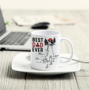 Best Dad Ever Personalized Mug - Gift for Daddy