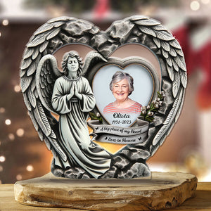 Personalized Angel Wings Memorial Acrylic Plaque