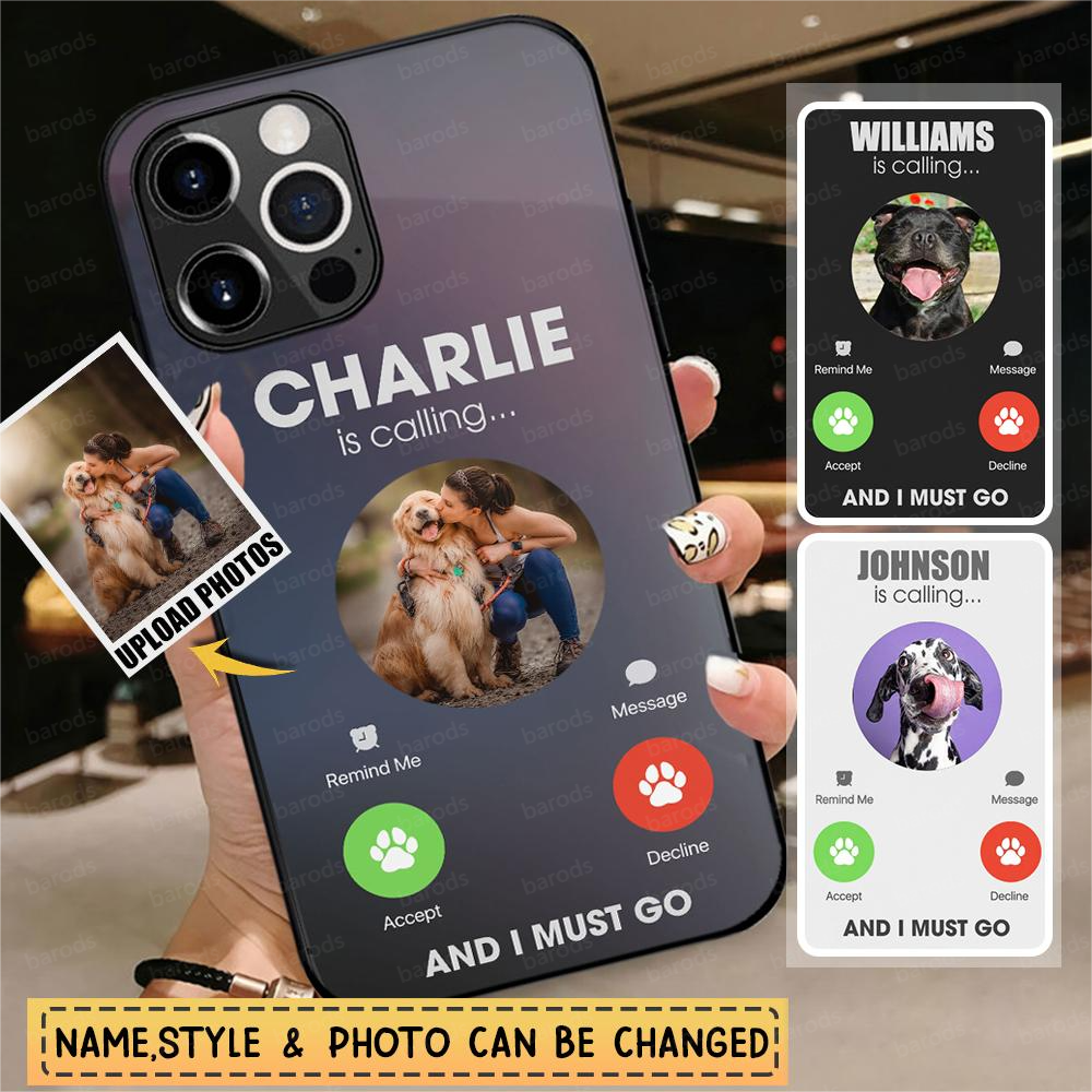 Personalized Clear Phone Case-My Pet Is Calling And I Must Go