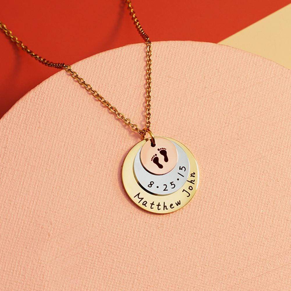 Mother's Day Gift Personalized gift commemorate baby moment mother necklace