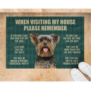 Personalized Dog Lover Doormat-Please Remember Doormat
