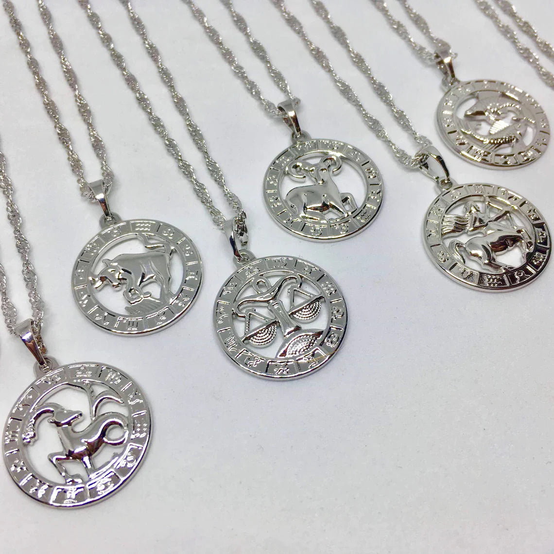 12 Constellation Zodiac Sign Necklace