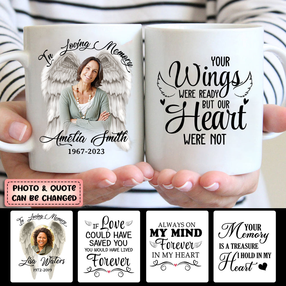 Personalized Wings In Memory of Loved Ones Mug