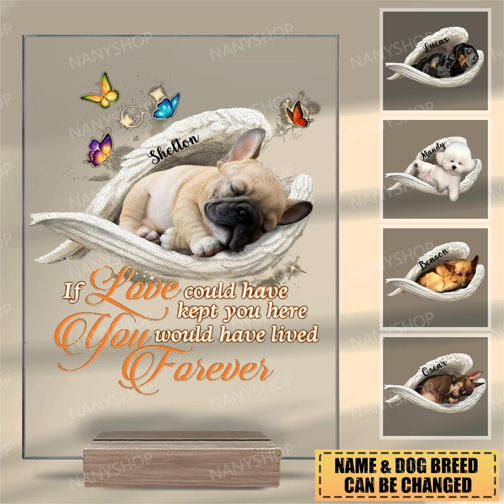 Personalized Sleeping Angel If love could have kept Acrylic Plaque