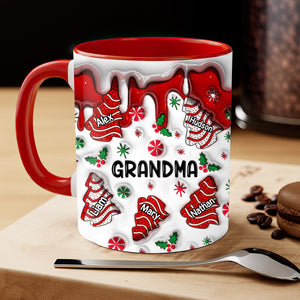 Christmas Tree Cakes Grandma With Xmas Snack Cakes Grandkids Personalized Accent Mug